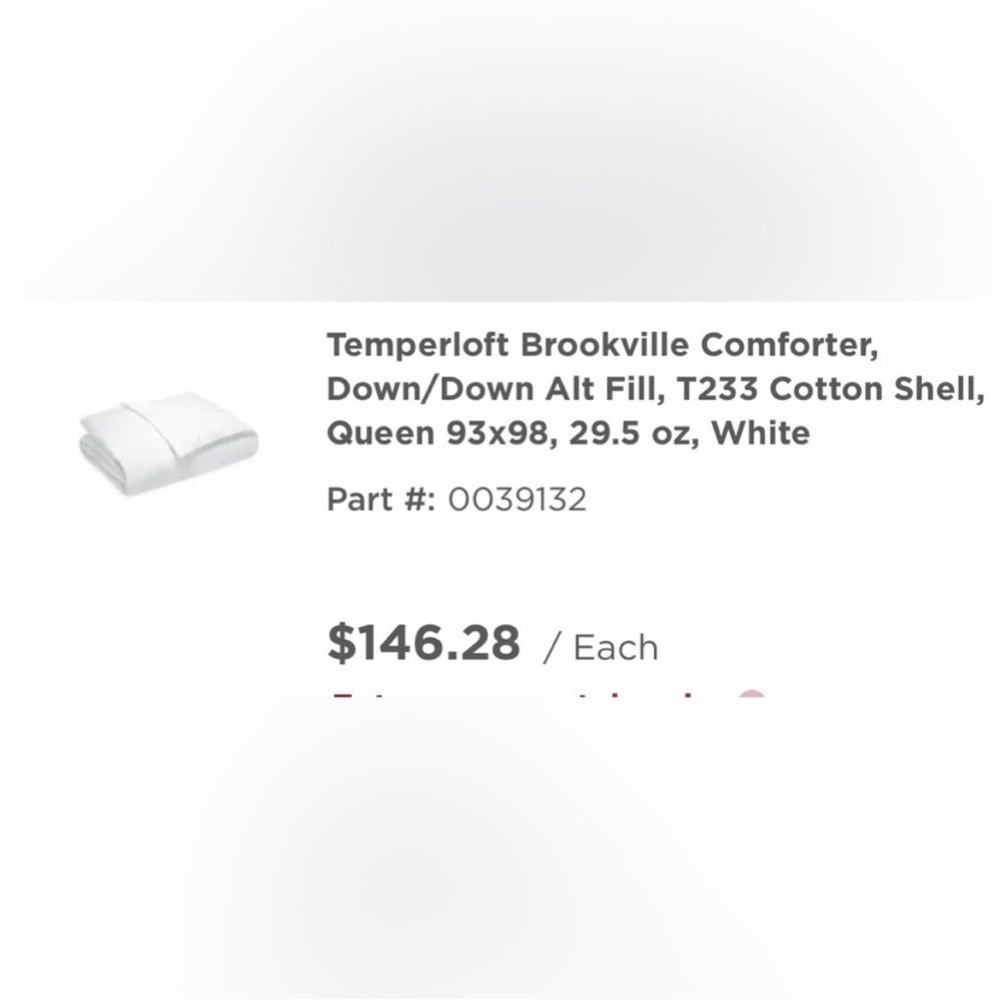 Temperloft Brookville Queen Down Comforter by Manchester Mills - Picture 6 of 6